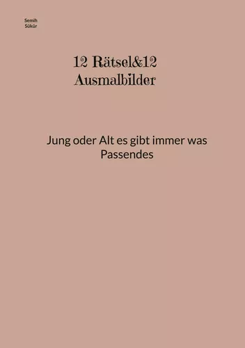 12 Rätsel&12 Ausmalbilder