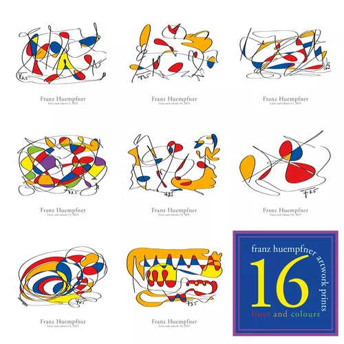 16 Artworks - lines and colours