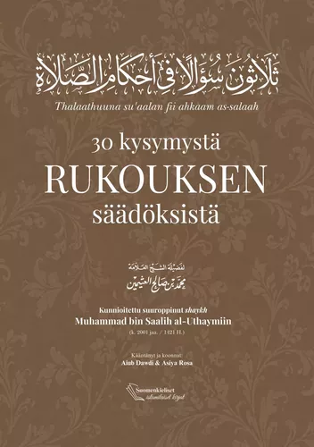 30 kysymystä rukouksen säädöksistä
