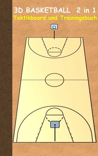 3D Basketball 2 in 1 Taktikboard und Trainingsbuch