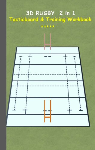 3D Rugby 2 in 1 Tacticboard and Training Book
