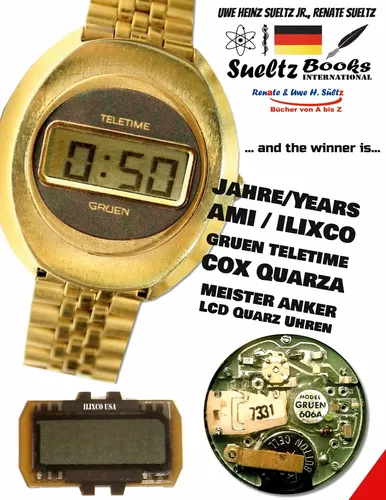 50 Jahre/Years AMI ILIXCO GRUEN TELETIME COX MEISTER ANKER LCD Quarz Uhren