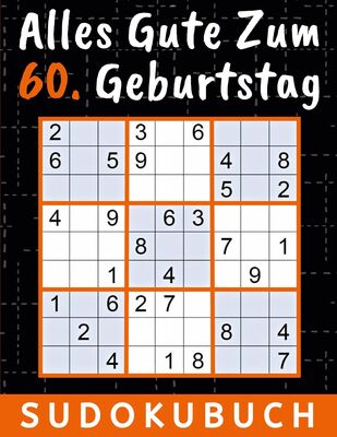 60 Geburtstag Geschenk | Alles Gute zum 60. Geburtstag - Sudoku