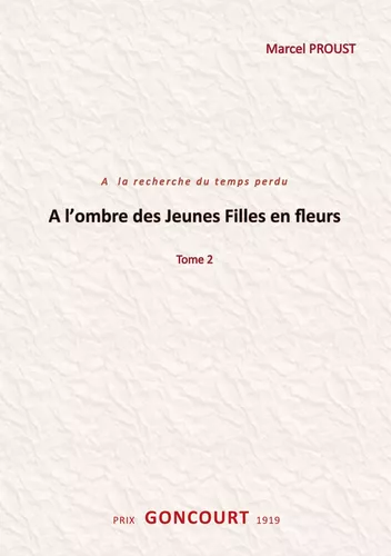 A l'ombre des jeunes filles en fleurs