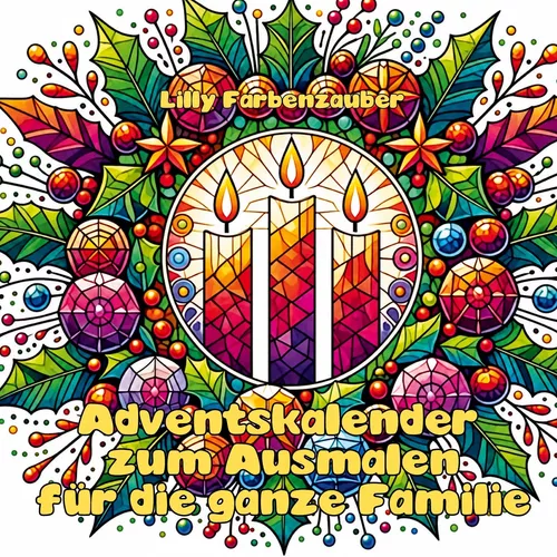 Adventskalender zum Ausmalen für die ganze Familie