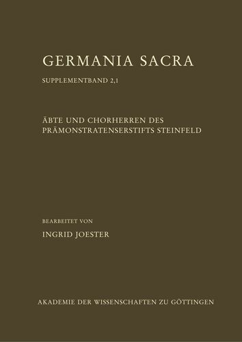 Äbte und Chorherren des Prämonstratenserstifts Steinfeld, Teil 1
