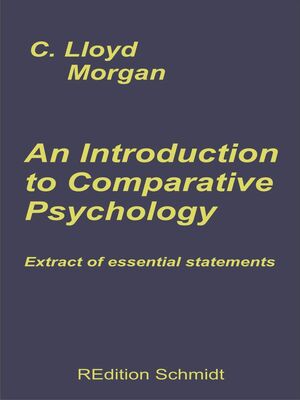 An Introduction to Comparative Psychology