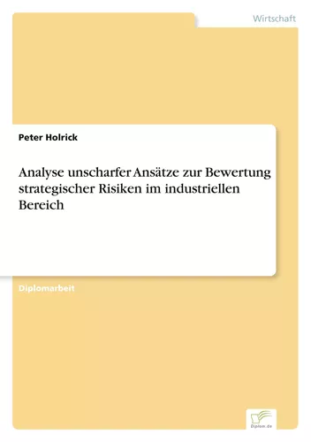 Analyse unscharfer Ansätze zur Bewertung strategischer Risiken im industriellen Bereich