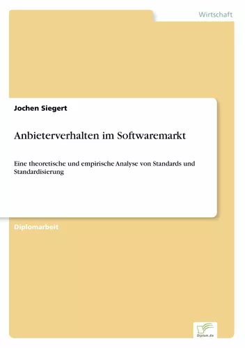 Anbieterverhalten im Softwaremarkt
