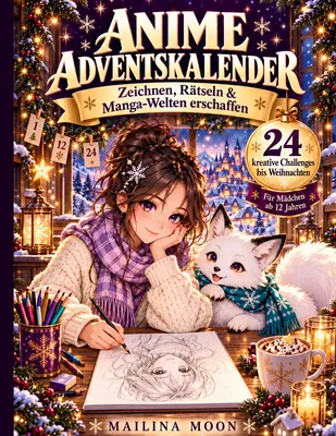 Anime Adventskalender - Zeichnen, Rätseln und Manga-Welten erschaffen
