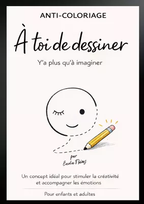 Anti-coloriage - à toi de dessiner - Y'a plus qu'à imaginer