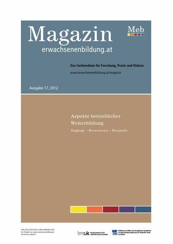 Aspekte betrieblicher Weiterbildung - Magazin erwachsenenbildung.at, 17/2012