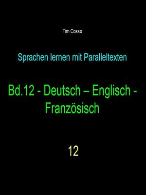 Bd.12 - Deutsch - Englisch -Französisch