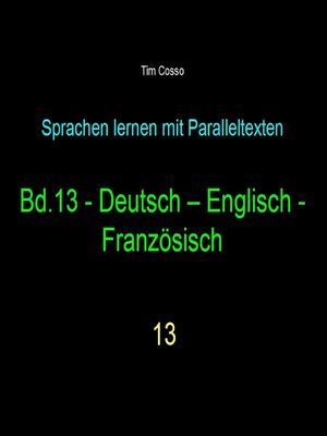 Bd.13 - Deutsch - Englisch -Französisch