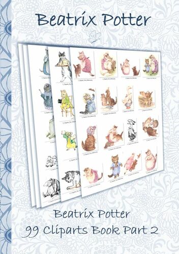 Beatrix Potter 99 Cliparts Book Part 2 ( Peter Rabbit )