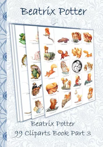 Beatrix Potter 99 Cliparts Book Part 3 ( Peter Rabbit )