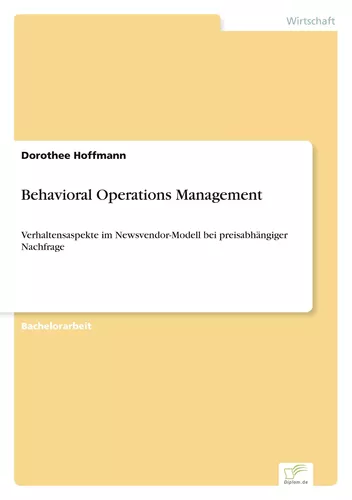 Behavioral Operations Management