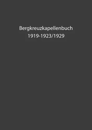 Bergkreuzkapellenbuch
