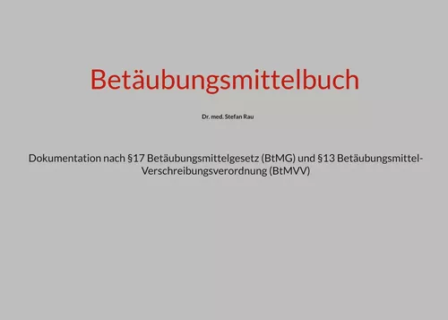 Betäubungsmittelbuch