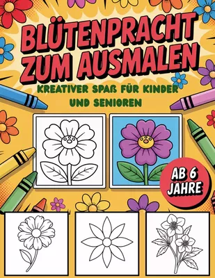 Blütenpracht zum Ausmalen