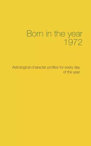 Born in the year 1972