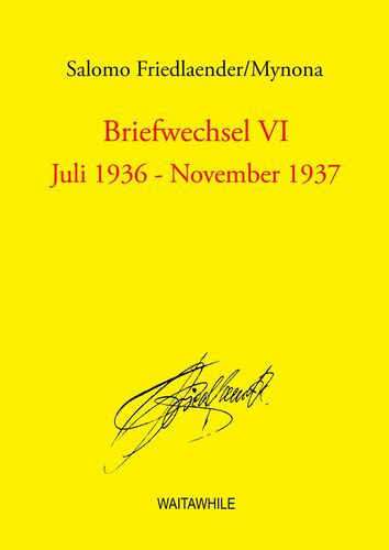Briefwechsel VI