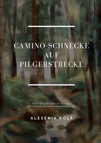 Caminoschnecke auf Pilgerstrecke