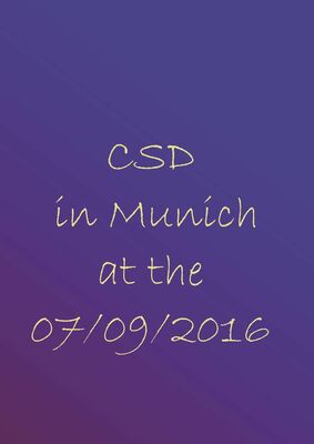 CSD in Munich at the 09.07.2016