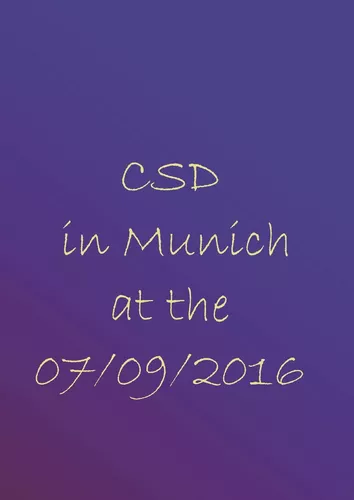 CSD in Munich at the 09.07.2016