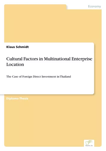 Cultural Factors in Multinational Enterprise Location