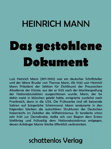 Das gestohlene Dokument