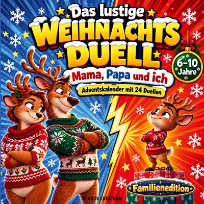 Das lustige Weihnachtsduell - Mama, Papa und ich. Adventskalender mit 24 Duellen