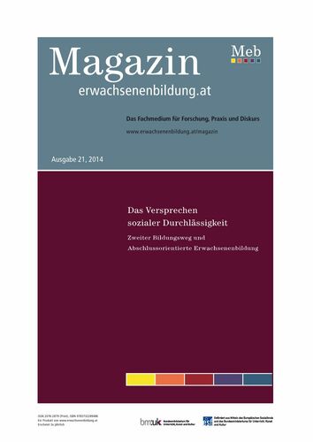 Das Versprechen sozialer Durchlässigkeit. Zweiter Bildungsweg und Abschlussorientierte Erwachsenenbildung
