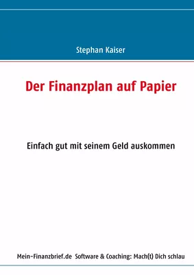 Der Finanzplan auf Papier
