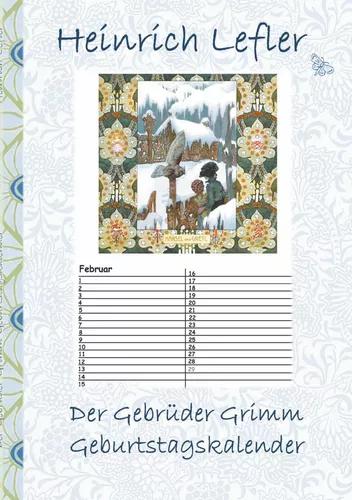 Der Gebrüder Grimm Geburtstagskalender
