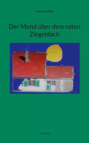 Der Mond über dem roten Ziegeldach