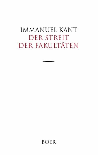 Der Streit der Fakultäten