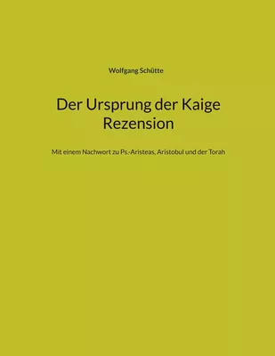 Der Ursprung der Kaige Rezension