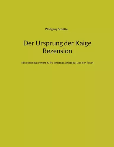 Der Ursprung der Kaige Rezension