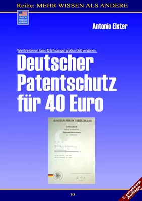 Deutscher Patentschutz für 40 Euro