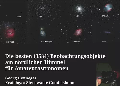 Die besten (3584) Beobachtungsobjekte für Amateurastronomen am nördlichen Himmel