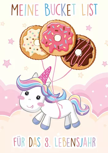 Die Bucket List für das 8. Lebensjahr - Ein Tagebuch und Journal zum Ausfüllen  - 50 Dinge, die man mit 8 Jahren erleben sollte - Mädchen Geschenke 8 Jahre