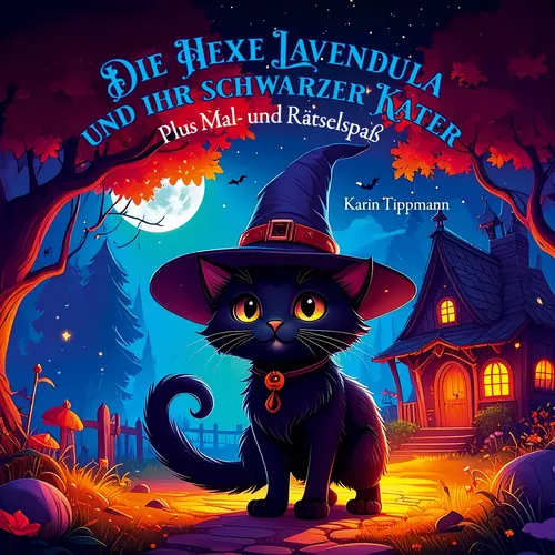 Die Hexe Lavendula und ihr schwarzer Kater