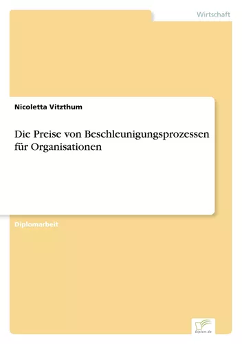 Die Preise von Beschleunigungsprozessen für Organisationen