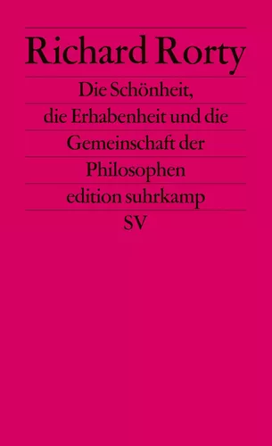 Die Schönheit, die Erhabenheit und die Gemeinschaft der Philosophen