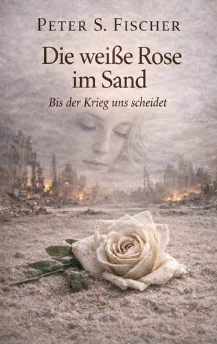Die weiße Rose im Sand