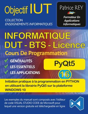 DUT informatique PyQt5 (tome 16)