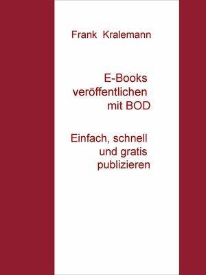 E-Books veröffentlichen mit BOD
