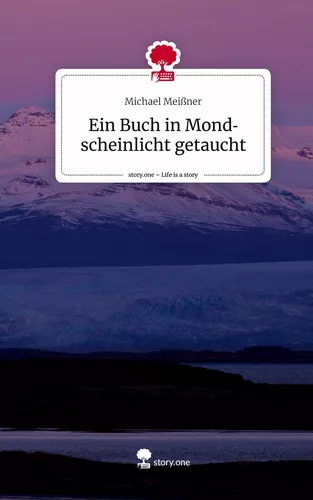 Ein Buch in Mondscheinlicht getaucht. Life is a Story - story.one