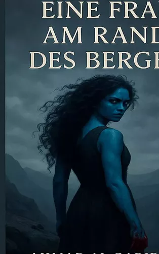 Eine Frau am Rand des Berges